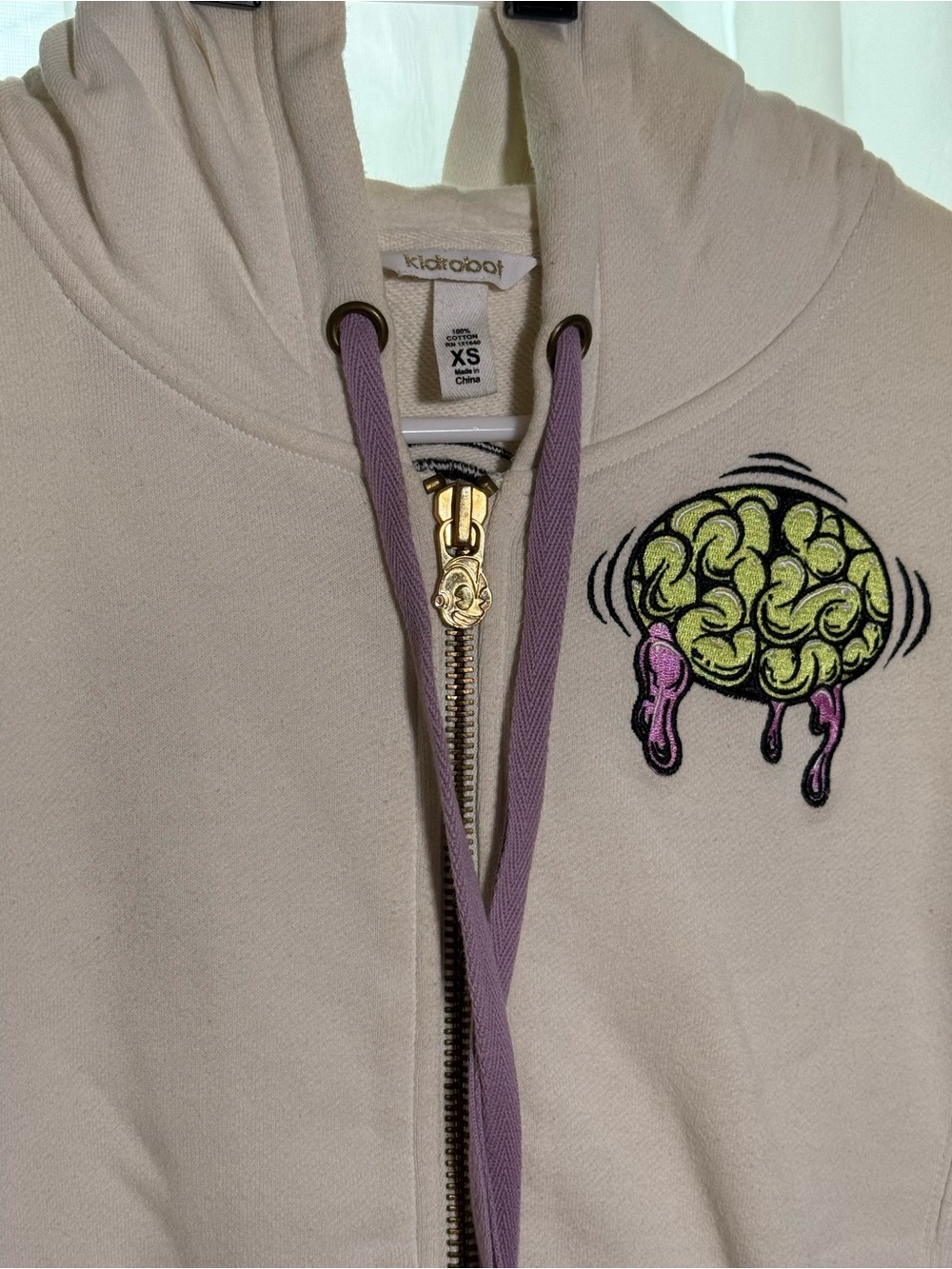 Rare Vintage Kidrobot Cream Hoodie XS